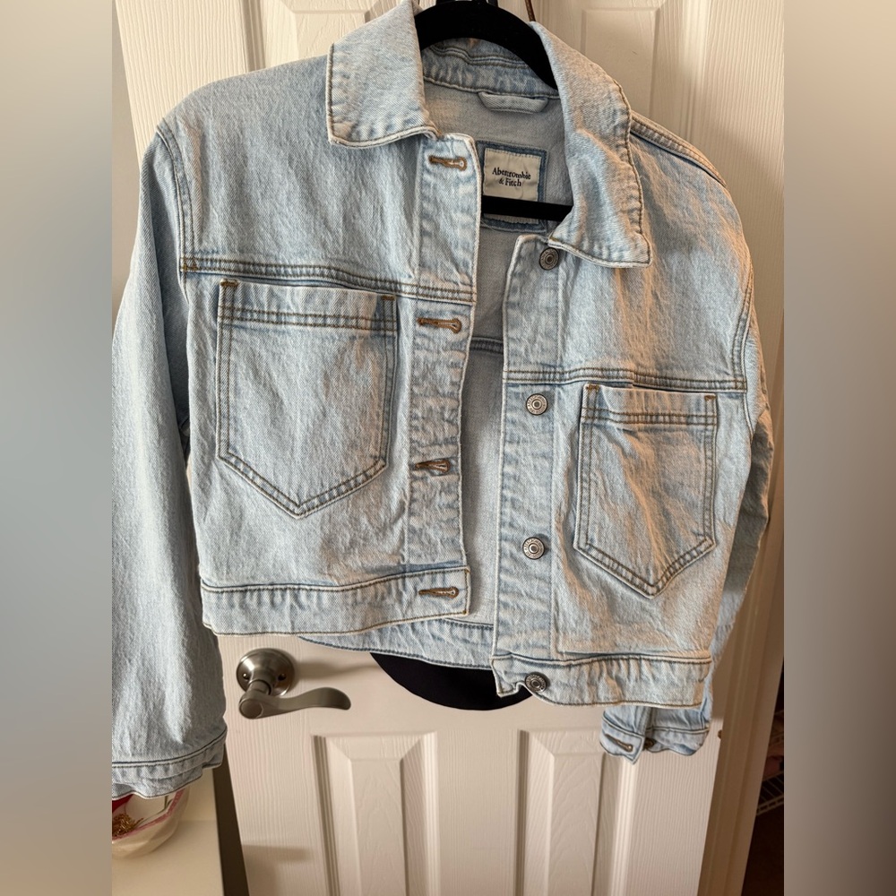 Light Blue Denim Jacket - ABERCROMBIE